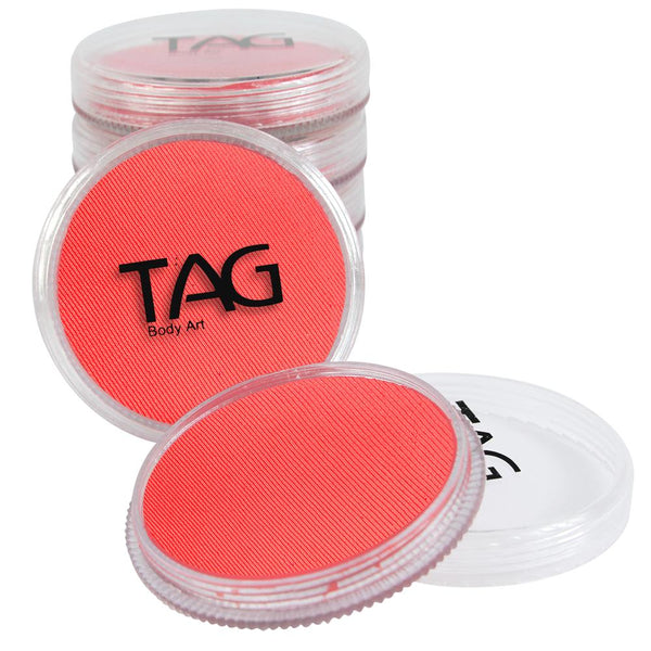 TAG Neon Coral Face Paint, Silly Farm Supplies